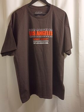 Los Angeles West Coast Graphic Tee - Brown